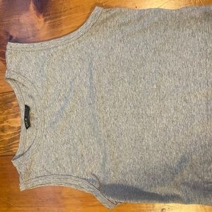 shein gray high neck crop top